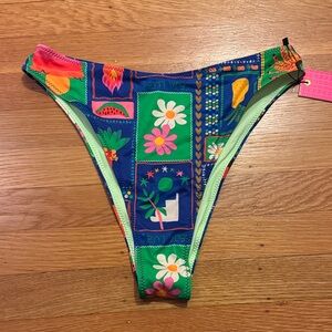 Oneone colorful Floral Bikini Bottom